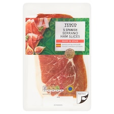 Tesco Spanish Serrano Ham 80G