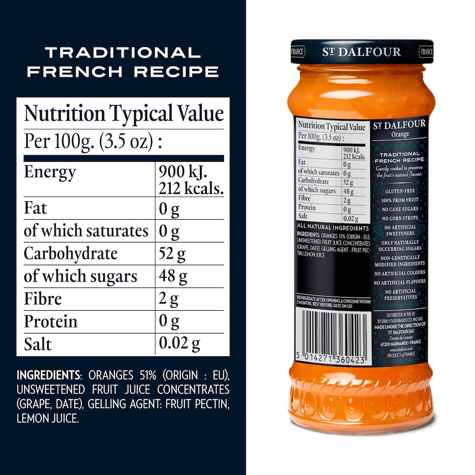 image 1 of St Dalfour Thick Cut Orange Spread 284G