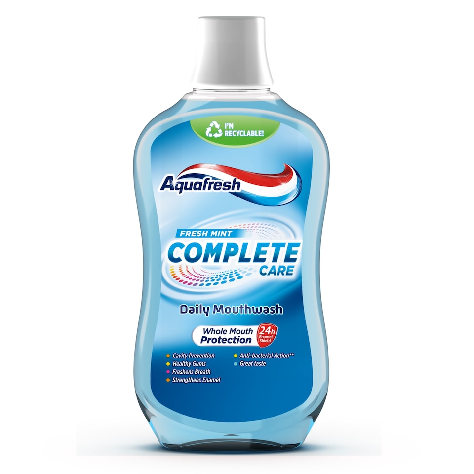 image 1 of Aquafresh Complete Care Freshmint Mouthwash 500Ml