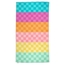 Tesco Chequerboard Oversized Beach Towel