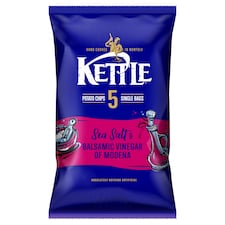  KETTLE Sea Salt & Balsamic Vinegar of Modena Potato Chips 5 x 25g