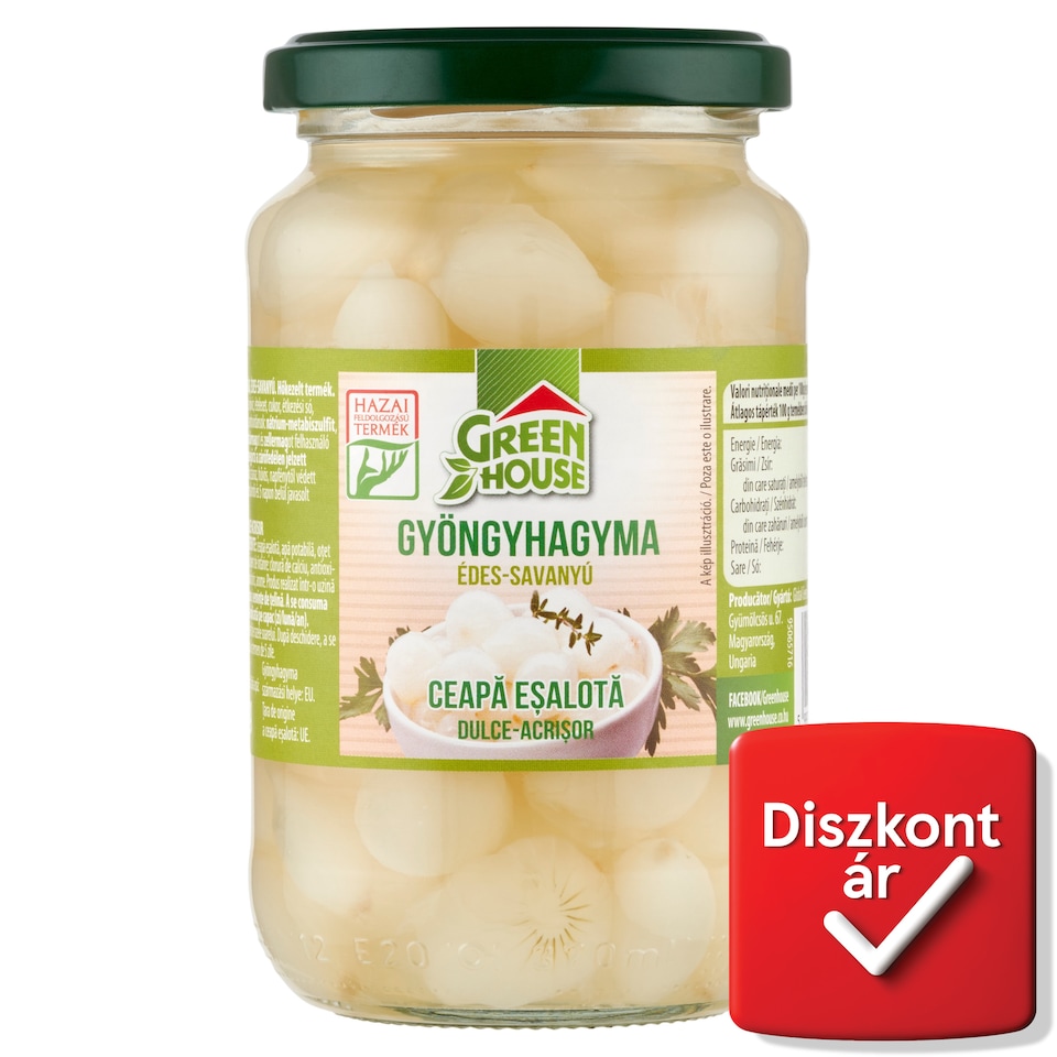 Green House édes-savanyú gyöngyhagyma 320 g  1. kép