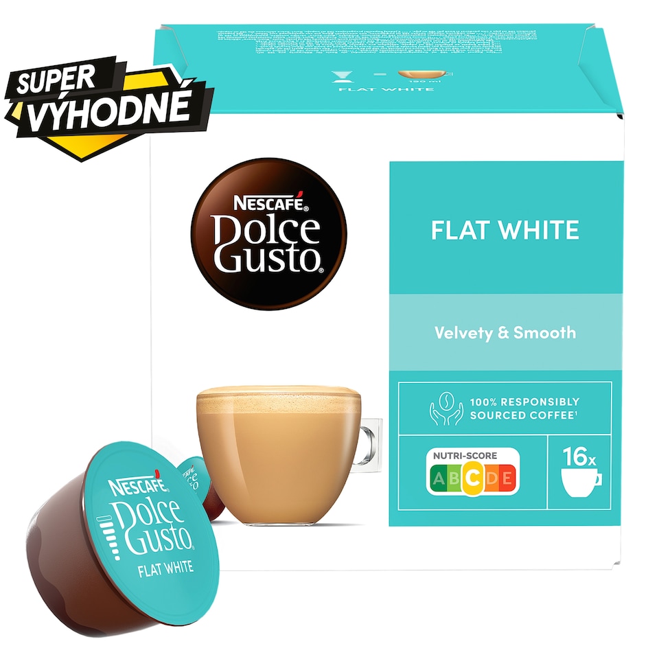 Obrázek 1 pro produkt NESCAFÉ® Dolce Gusto® Flat White - kávové kapsle - 16 ks