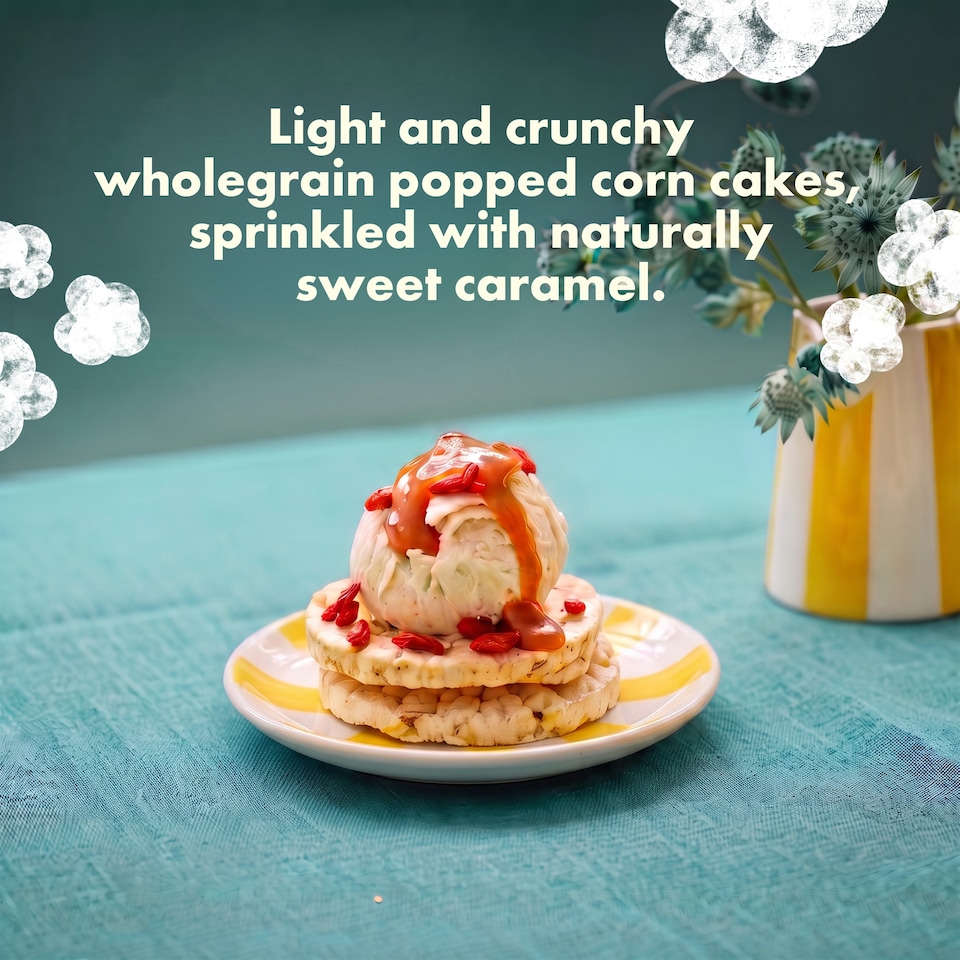 image 1 of Kallo Caramel Popped Corn Cakes 125g