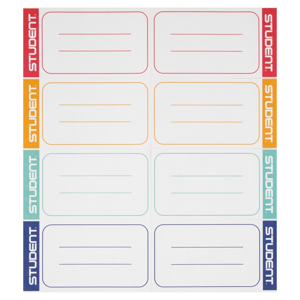 Student Booklet Label 8 pcs/sheet