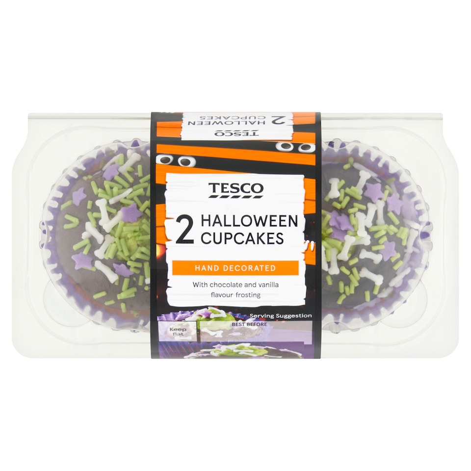 Tesco Halloween 2 Pack Cupcakes