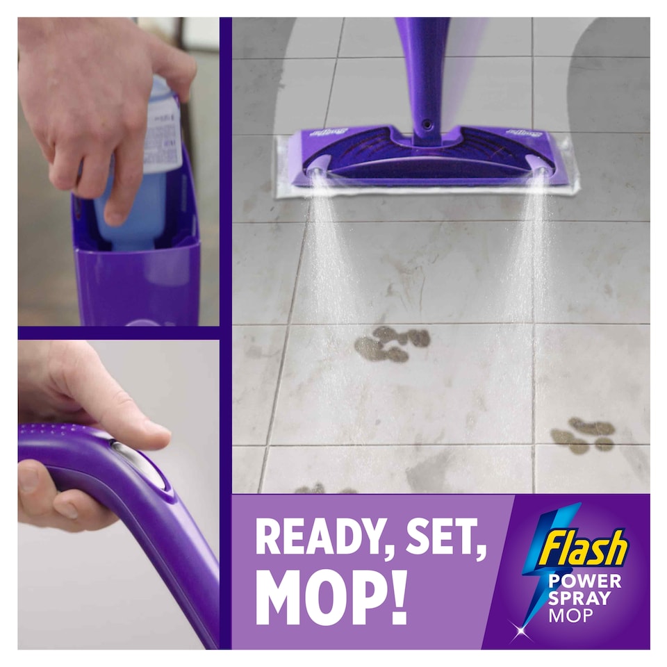 image 1 of FLASH POWER SPRAY MOP REFILL PADS 16 PACK