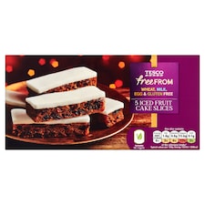 Tesco Free From Fruit Cake Slices 150G