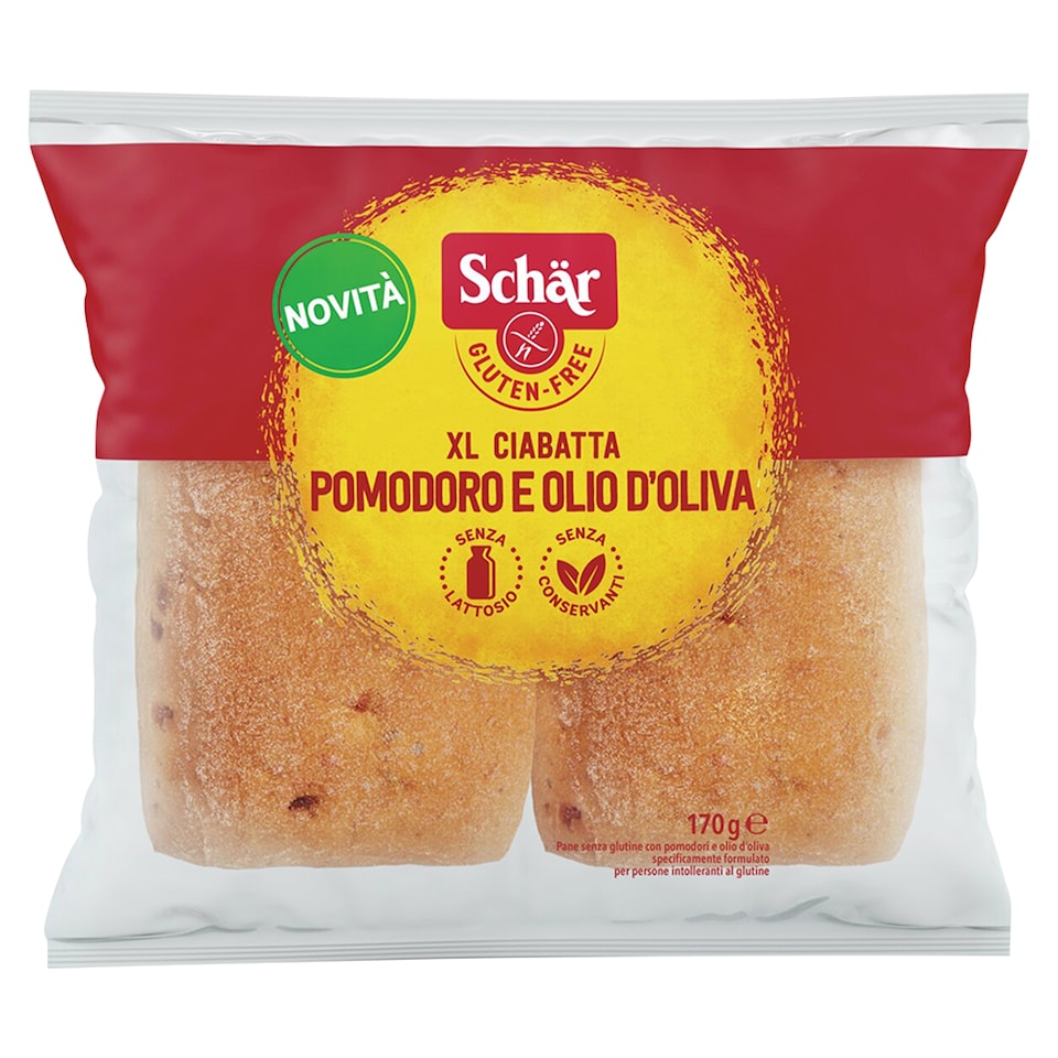 image 1 of Schar XL Ciabatta Pomodoro e Olio d'Oliva 170g