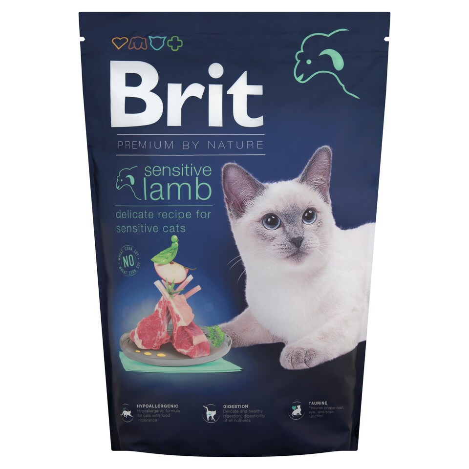 image 1 of Brit Premium by Nature Cat Sensitive Lamb Premium Complete Cat Food 1.5 kg