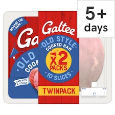 Galtee Old Style Cooked Ham 10 Slices Twinpack
