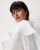 image 2 of F&F Draped Cape Blouse in Cream