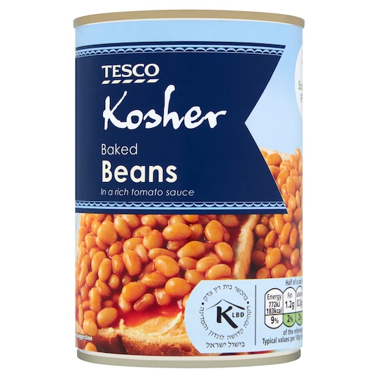 Tesco Kosher Baked Beans 420G Tesco Groceries