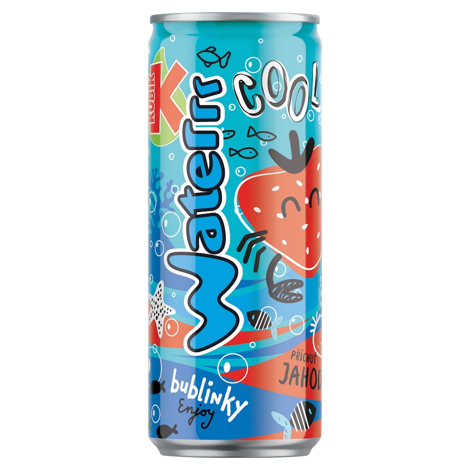 Kubík Waterrr Cool jahoda 330ml