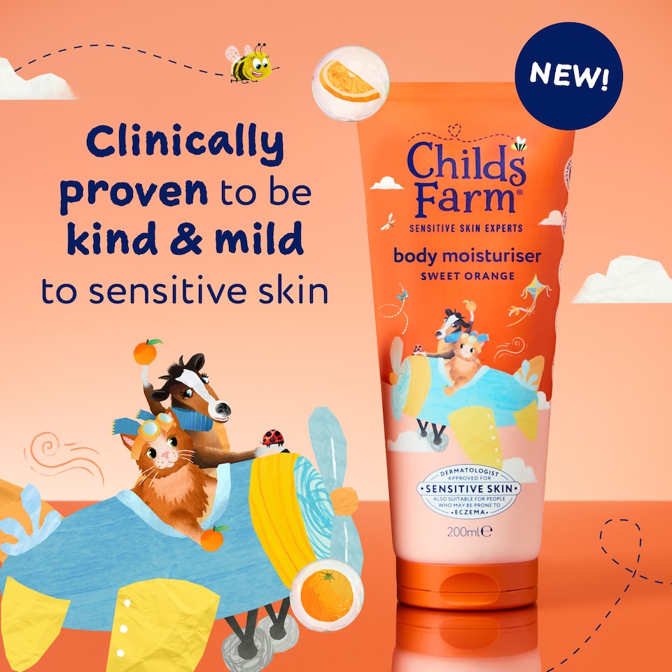 image 1 of Childs Farm Body Moisturiser Sweet Orange Fragranced 200ml