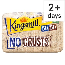 Kingsmill 50/50 No Crusts Bread Loaf 400g
