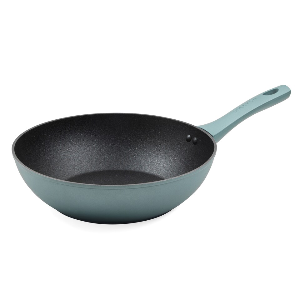 image 1 of Salter Megastone Thermo Collar Stirfry Pan 28Cm