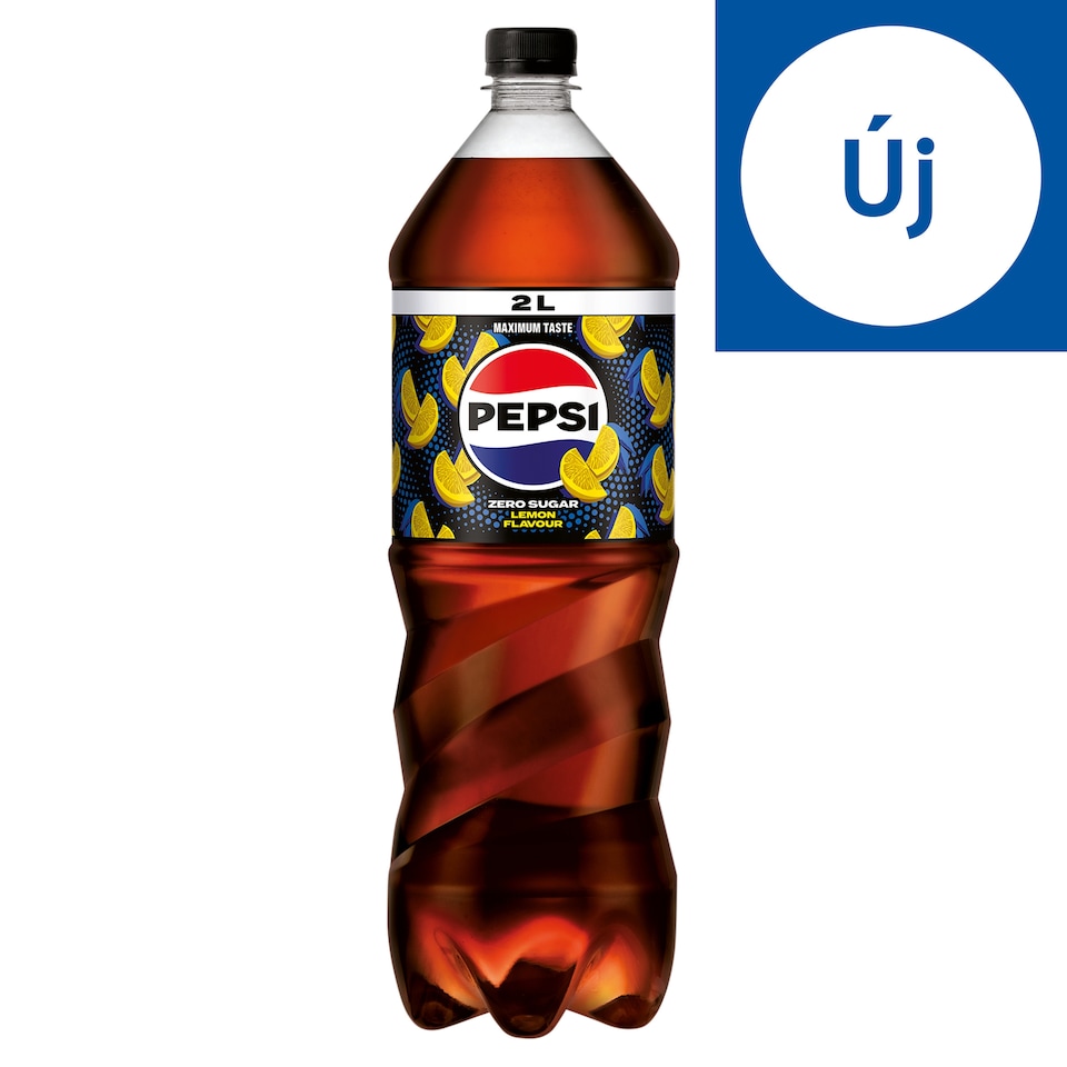 Pepsi Zero Cola Flavoured Energy-Free Carbonated Drink with Sweeteners and Lemon Flavour 2 l