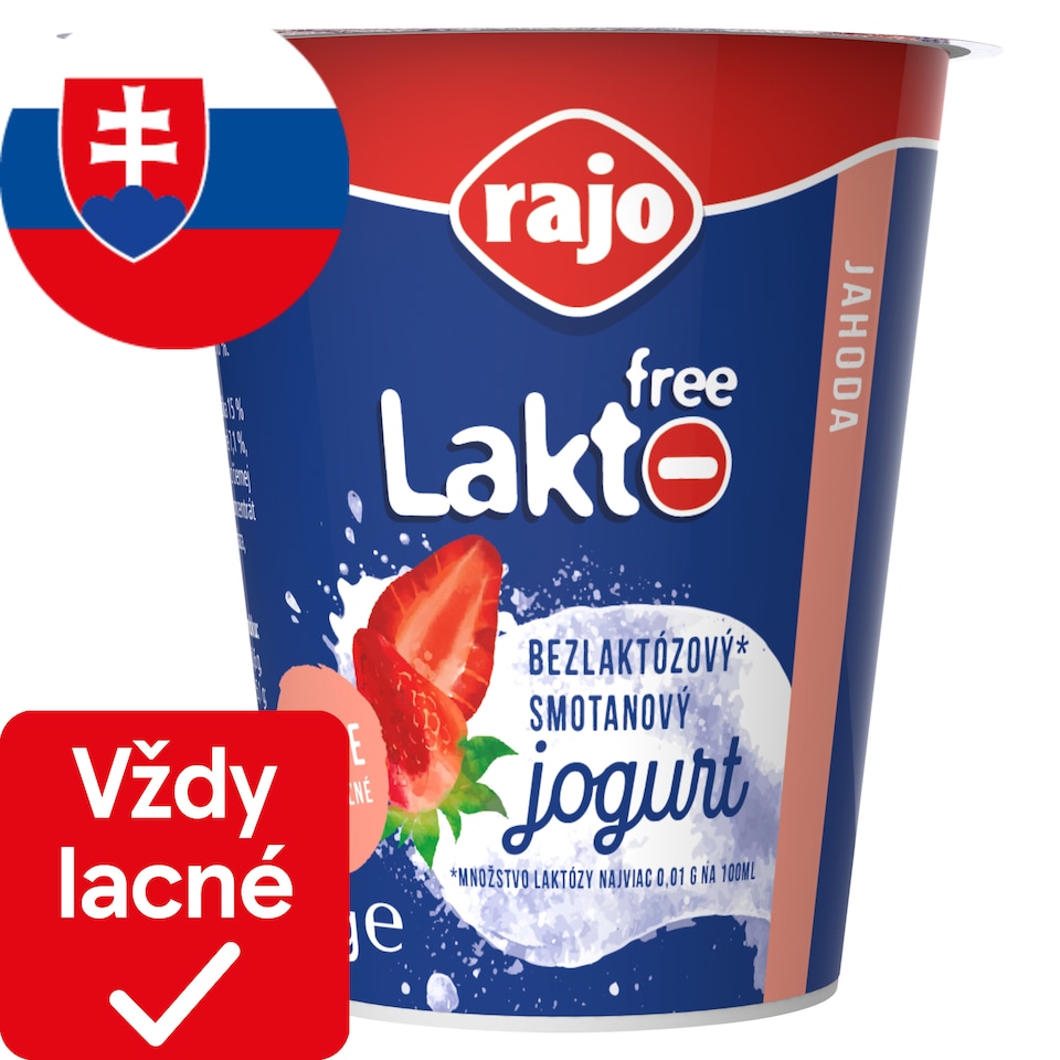image 1 of Rajo Lakto Free Creamy Yogurt Strawberry 145 g
