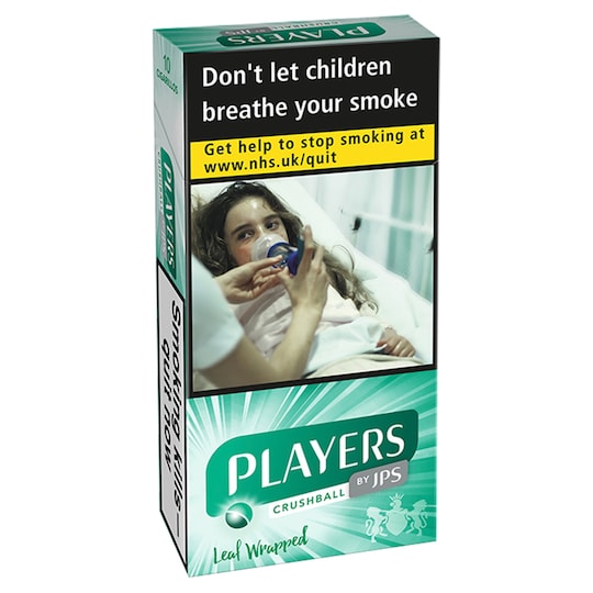 Players Crushball Cigarillos 10 Pack Tesco Groceries