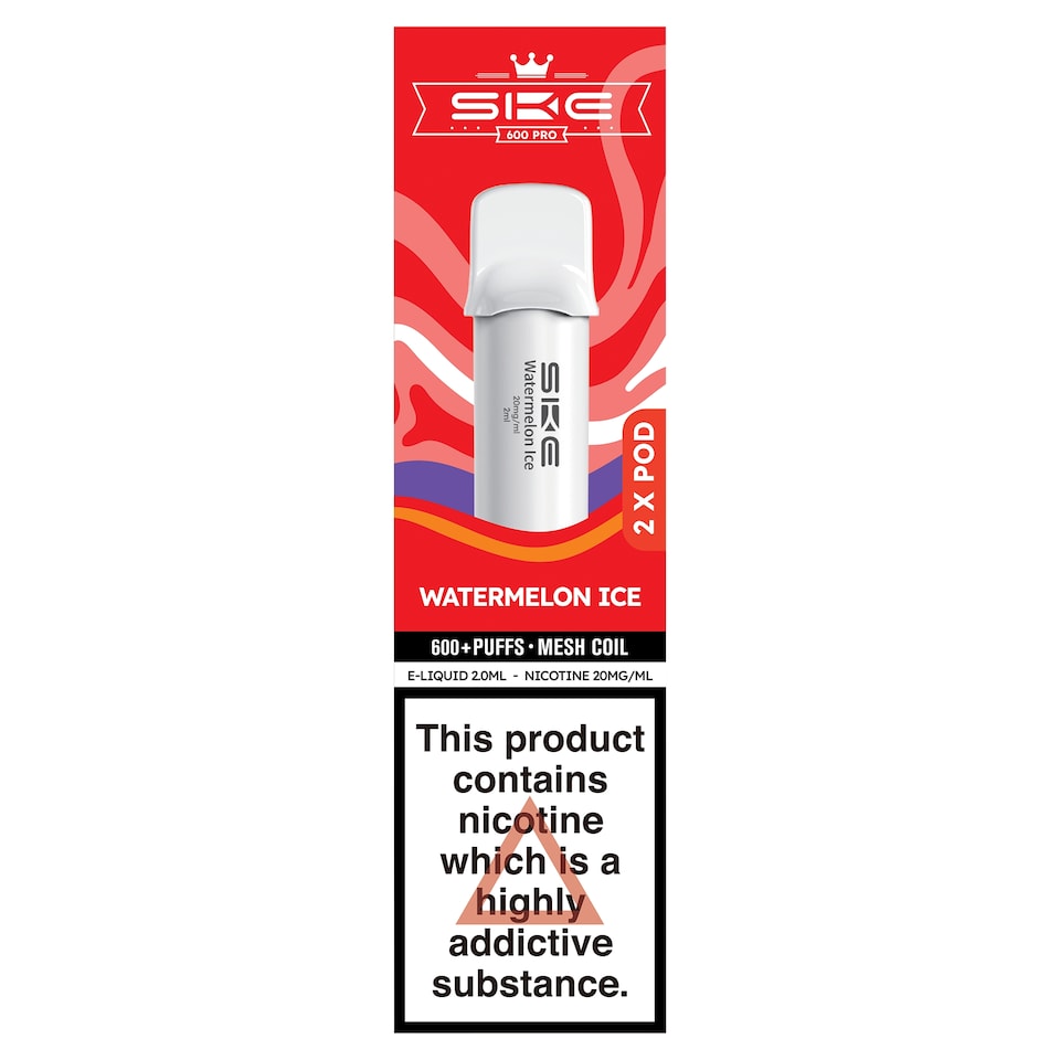 SKE 600 Pro Pods Watermelon Ice 20mg/ 2ml x 2 Pods