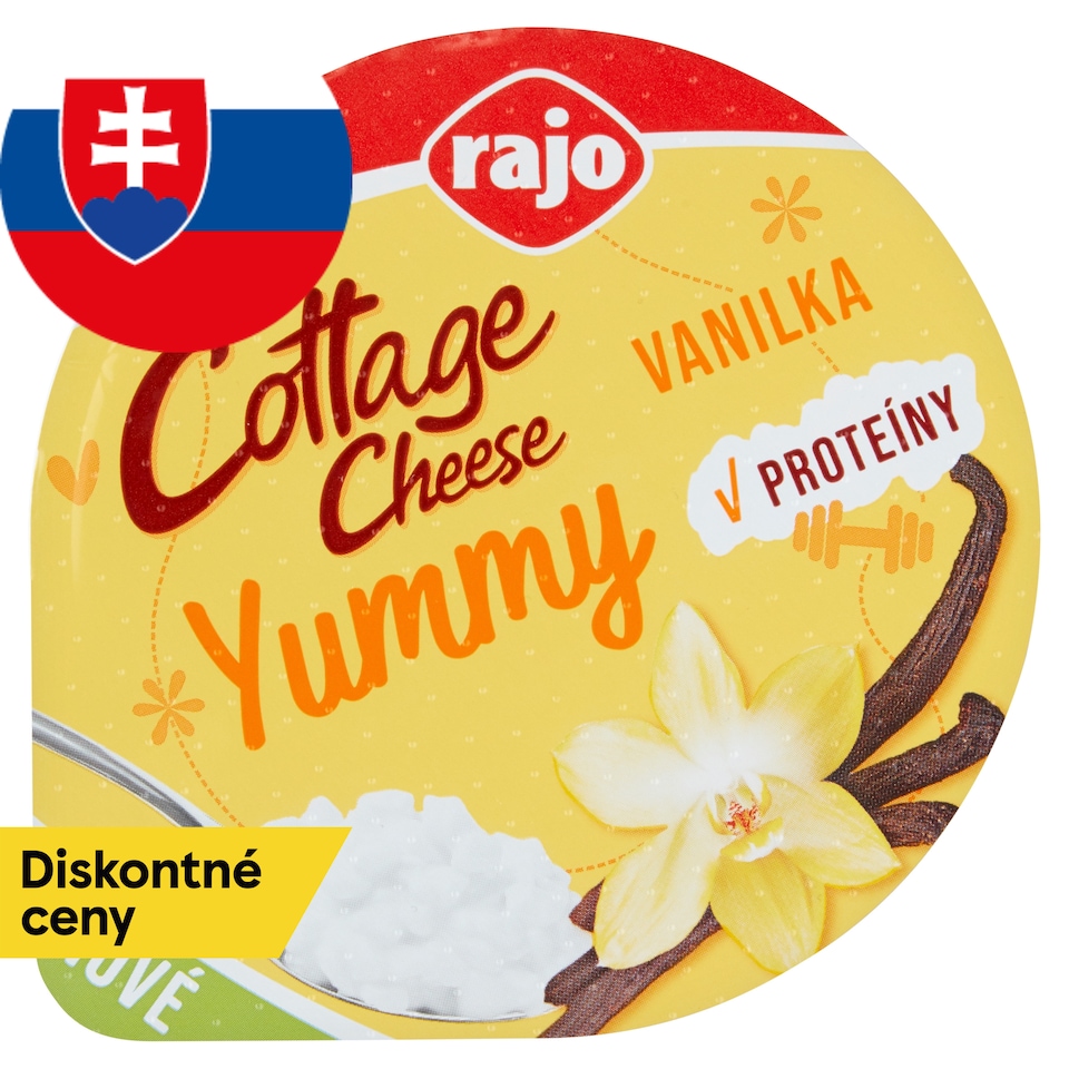 obrázok 1 z Rajo Cottage Cheese Yummy vanilka 180 g