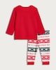 image 2 of F&F Baby Christmas Crew Matching Family Christmas Pyjamas in Red