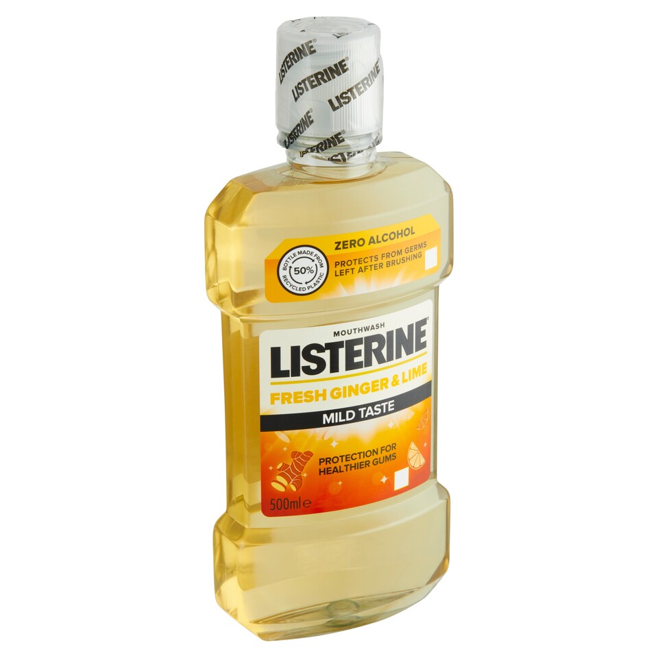 Obrázek 1 pro produkt LISTERINE Fresh Ginger & Lime Mild Taste ústní voda 500ml