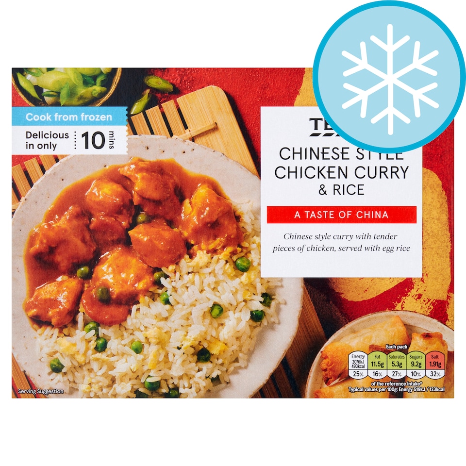 Tesco Chinese Style Chicken Curry & Rice 400g