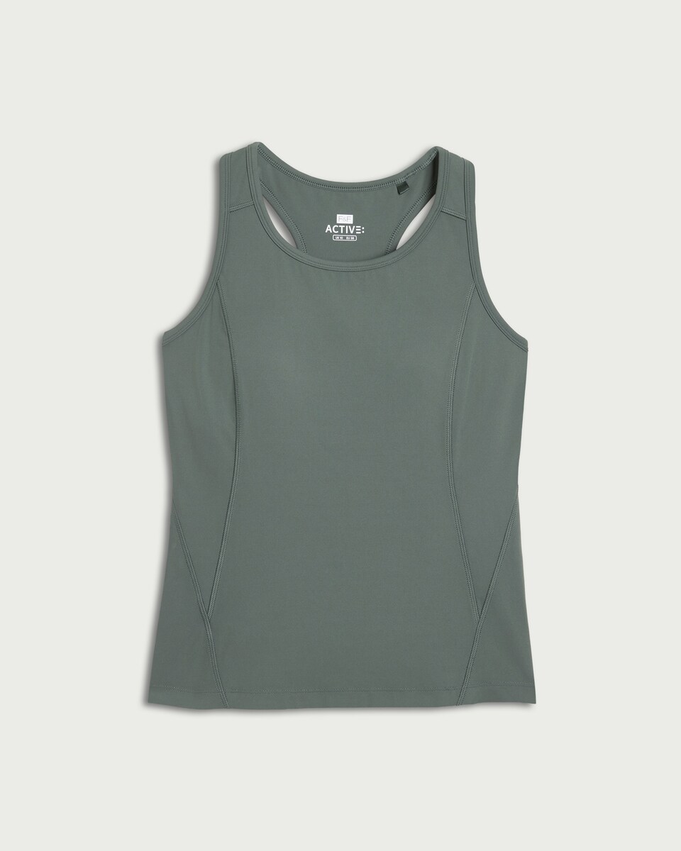 image 1 of F&F Active ULTRAMOVE Racerback Vest in Green