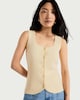 image 1 of F&F Button Front Waistcoat in Yellow