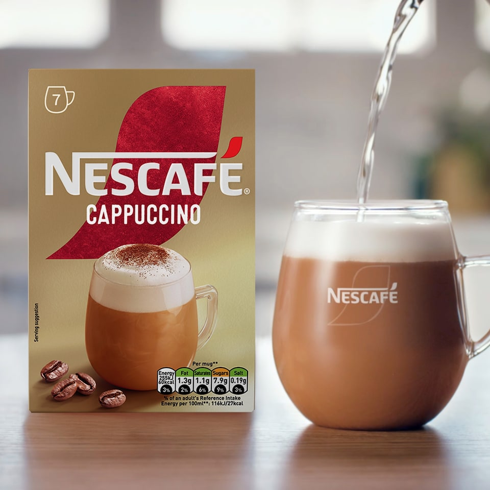 image 1 of Nescafe Cappuccino Instant Coffee 7 Sachets