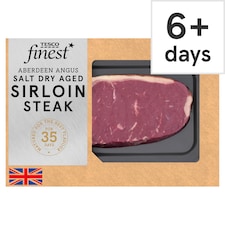 Tesco Finest Aberdeen Angus Salt Dry Aged Sirloin Steak
