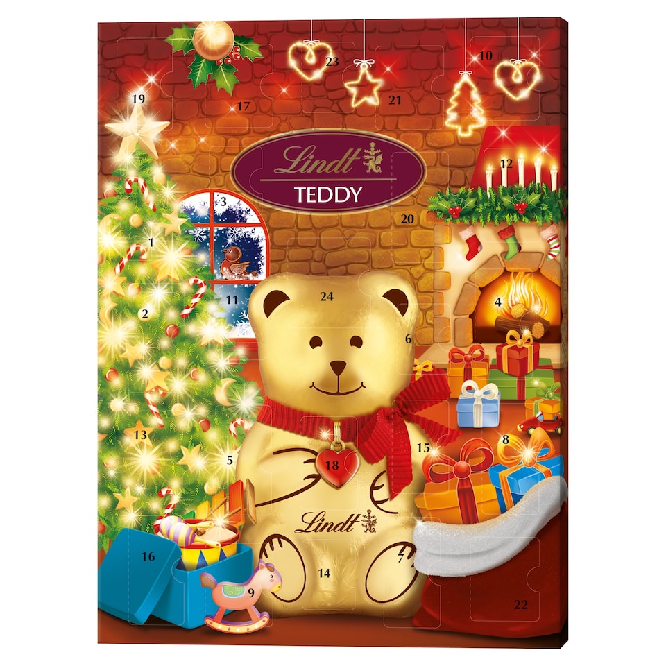 Lindt Teddy mléčná čokoláda, bílá a mléčná čokoláda s různými náplněmi 170g