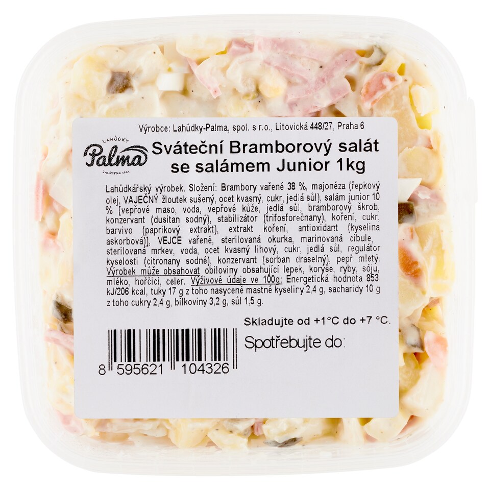 Obrázek 1 pro produkt Lahůdky Palma Sváteční bramborový salát se salámem junior