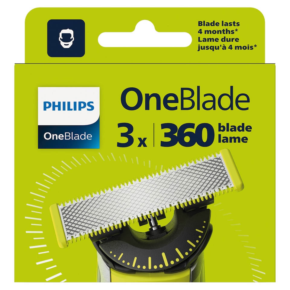 Philips Oneblade 360 Replacement 3 Pack