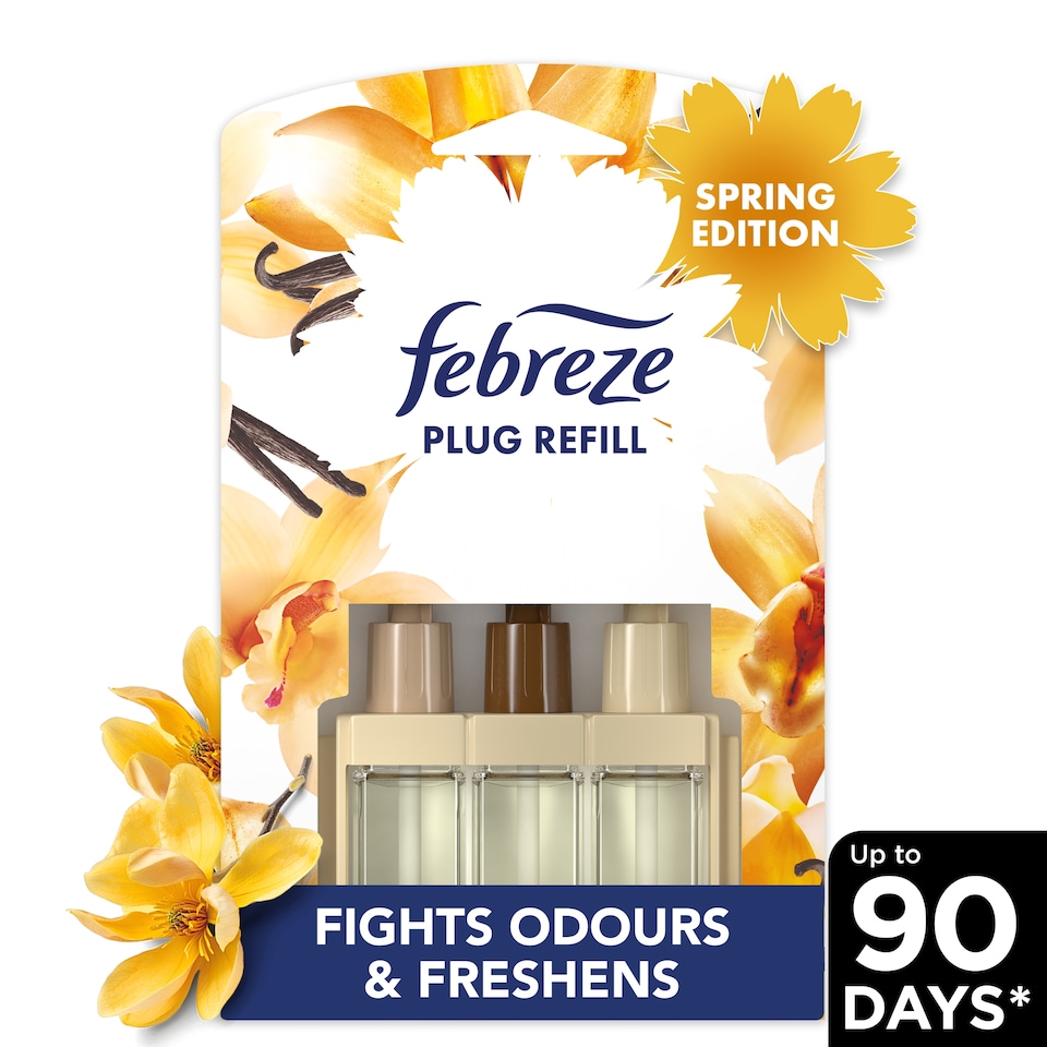 image 1 of Febreze Air Freshener 3Volution Plug In Refill Vanilla & Cookie 20Ml