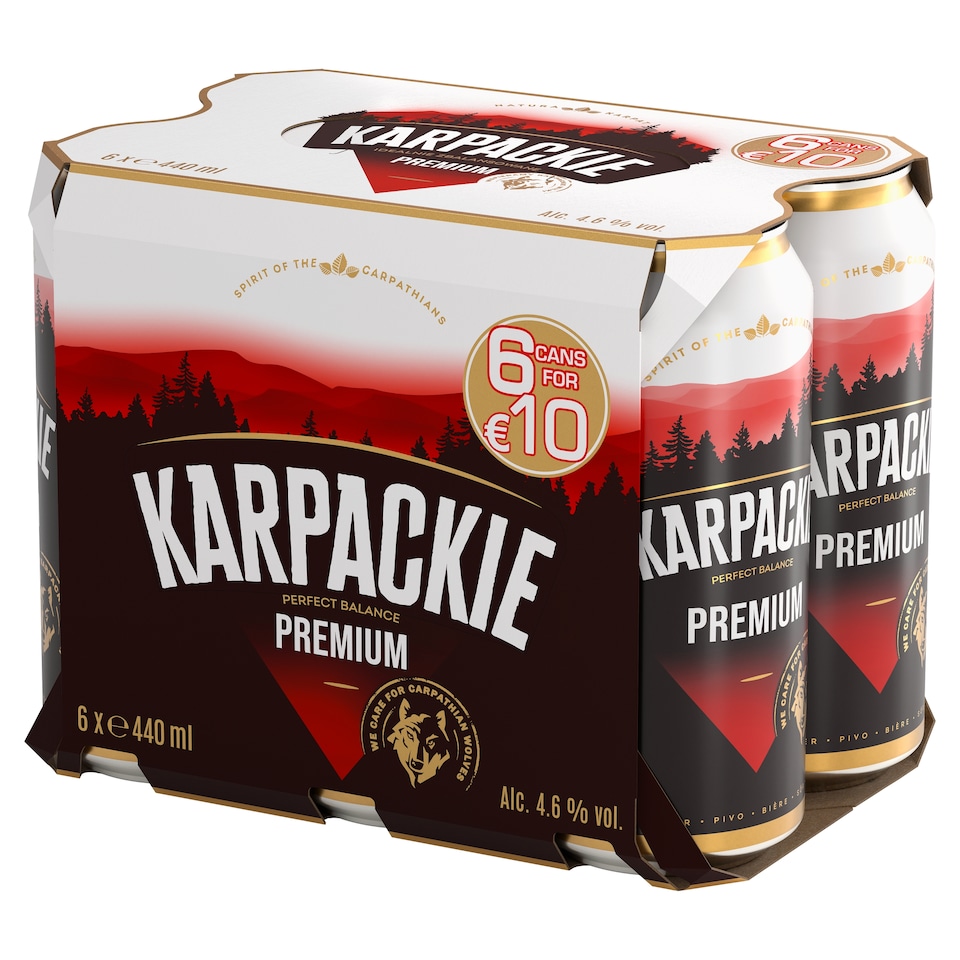 Karpackie Premium Lager 6 X 440Ml