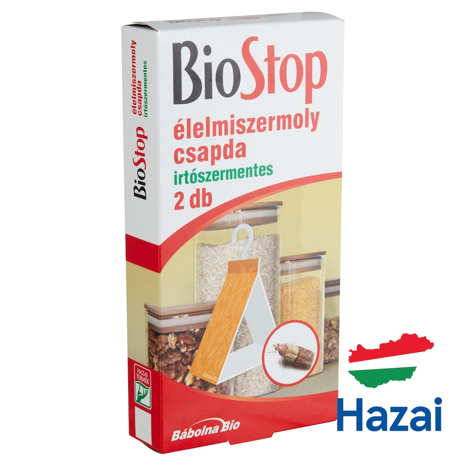 BioStop irtószermentes élelmiszermoly csapda 2 db