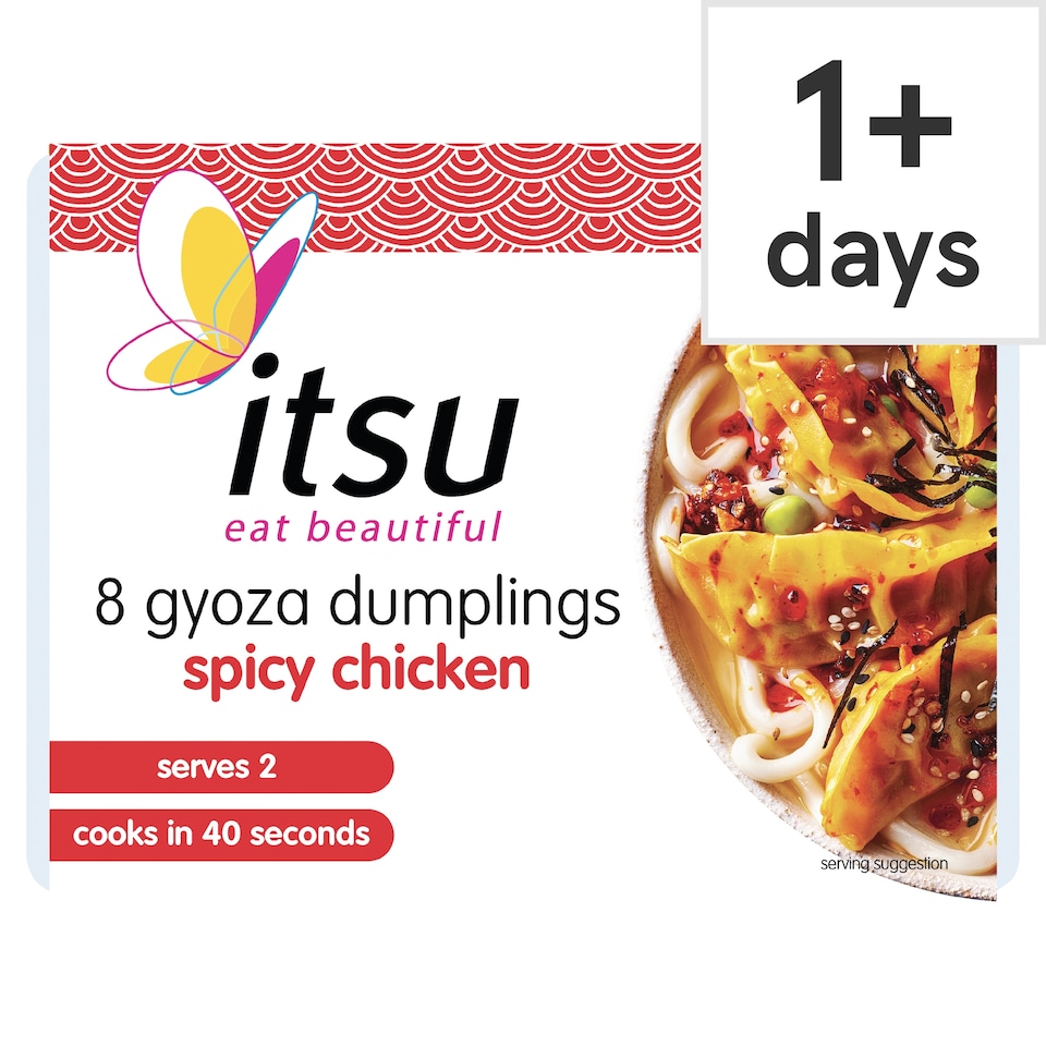 image 1 of itsu spicy chicken 8 gyoza dumplings 150g