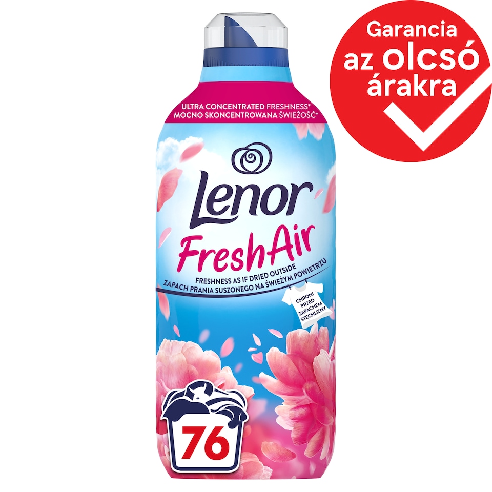 Lenor Fresh Air Öblítő 76 Mosáshoz, Pink Blossom 1. kép