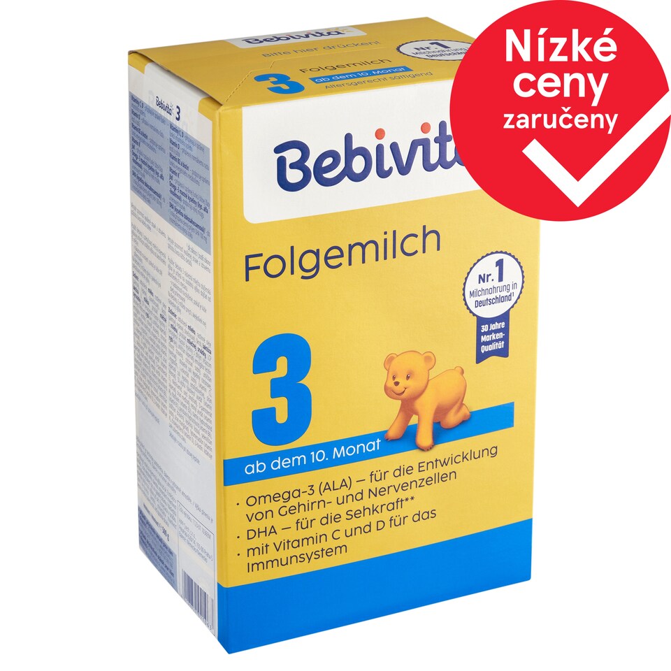 Bebivita 3 pokračovací mléčná kojenecká výživa od ukončeného 9. měsíce 500g