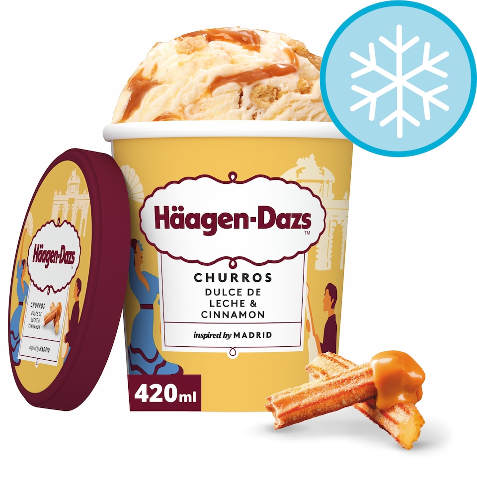 Haagen-Dazs Churros Dulce De Leche & Cinnamon Ice Cream 420ml