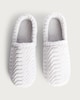 image 2 of F&F Fleece Chevron Patterned Slippers in Grey