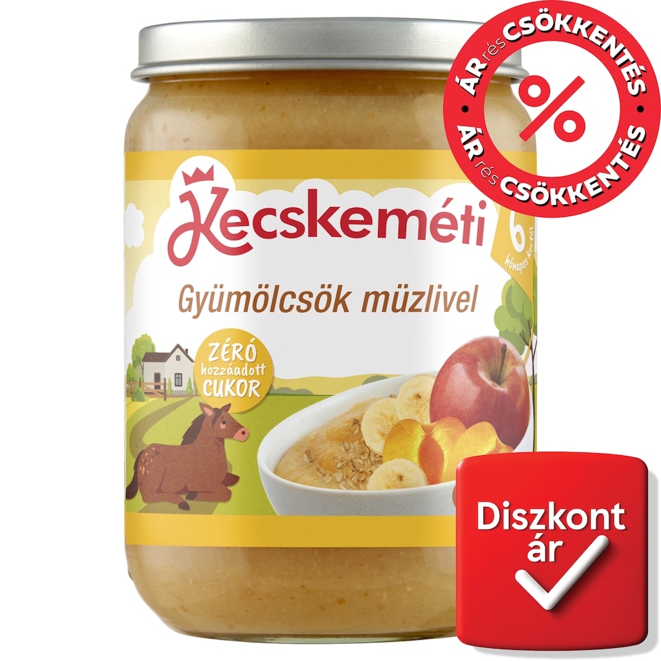Kecskeméti Fruits with Muesli Baby Dessert 6 Months+ 190 g