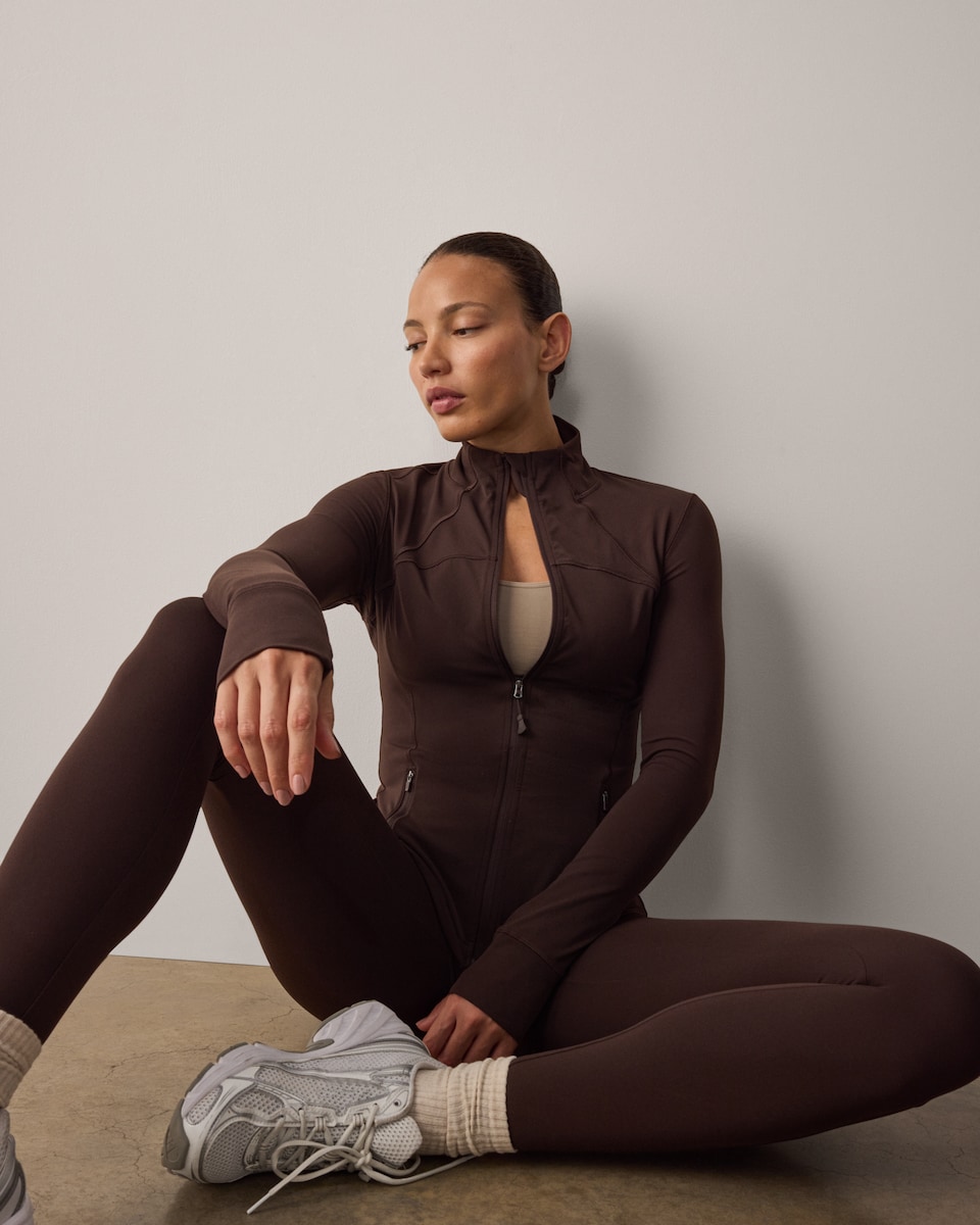 image 1 of F&F Active ULTRAMOVE Jacket in Chocolate
