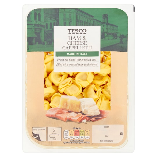 Tesco Ham & Cheese Cappelletti 300G Tesco Groceries