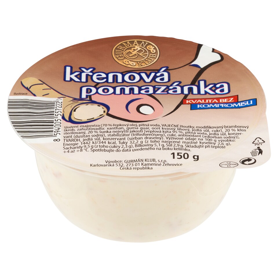 image 1 of Gurmán Klub Horseradish Spread 150g