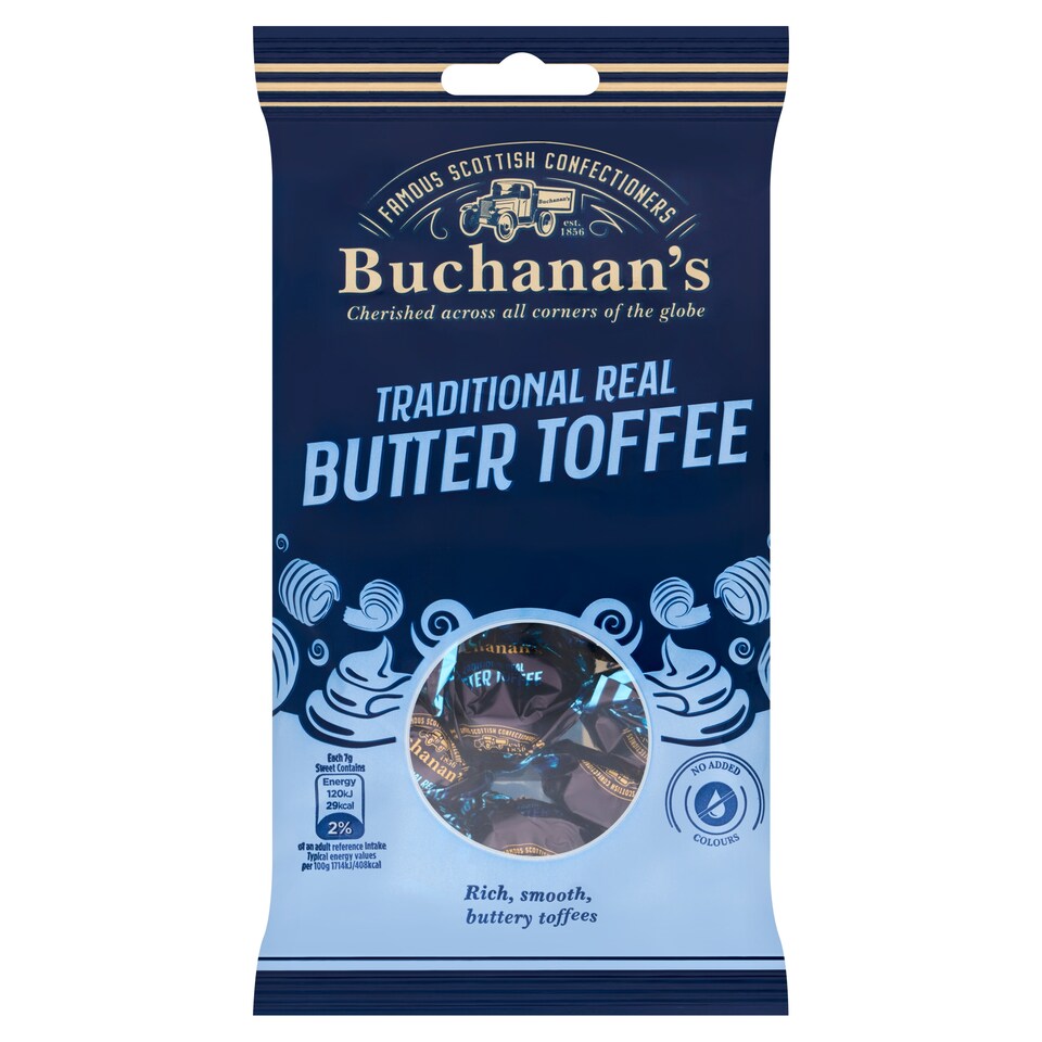 Buchanan's Traditional Real Butter Toffee 120G