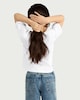 image 3 of F&F Girls Pure Cotton Unicorn Print T-Shirt in White